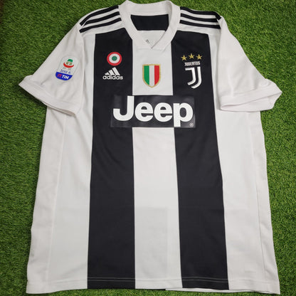 Cristiano Ronaldo Juventus 2018 2019 DEBUT Soccer Jersey Shirt L SKU CF3489 foreversoccerjerseys