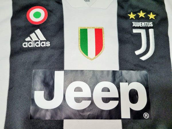 Cristiano Ronaldo Juventus 2018 2019 DEBUT UEFA Soccer Jersey Shirt L SKU# CF3489 foreversoccerjerseys