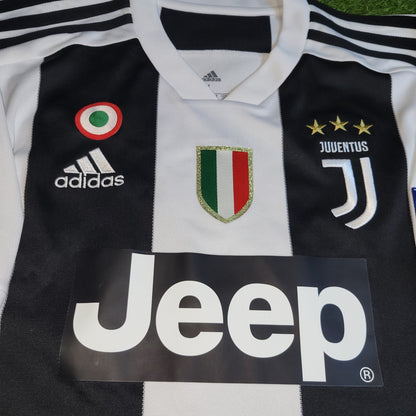 Cristiano Ronaldo Juventus 2018 2019 DEBUT UEFA Soccer Jersey Shirt L SKU CF3489 Adidas