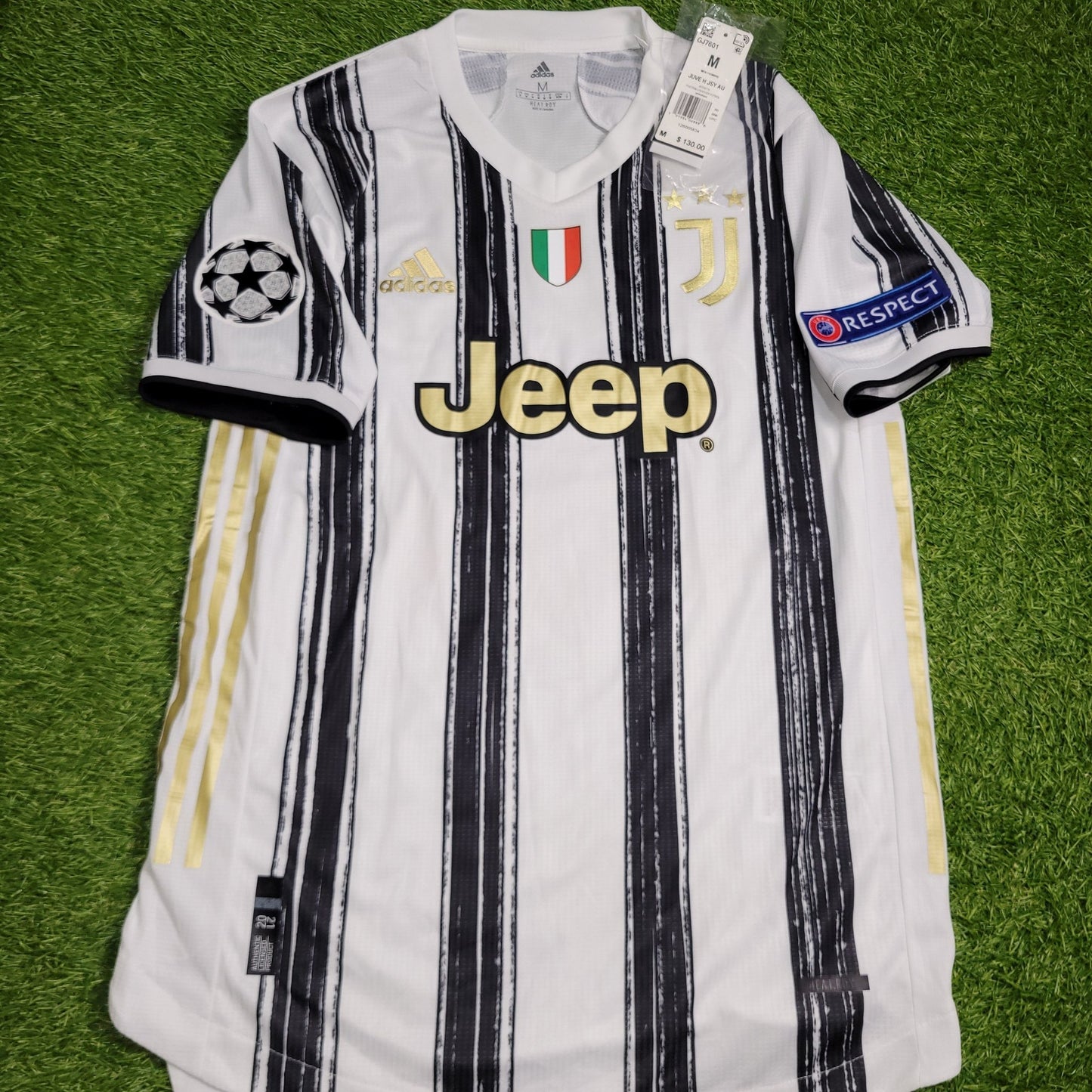 Cristiano Ronaldo Juventus 2020 2021 UEFA PLAYER ISSUE Soccer Jersey Shirt BNWT M SKU# EI9894 Adidas