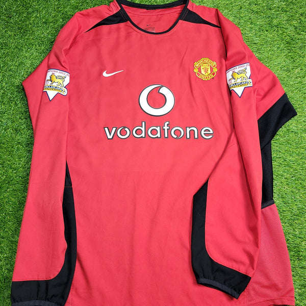 Cristiano Ronaldo Manchester United 2003 2004 DEBUT SEASON Home Long Sleeve Soccer Jersey Shirt L SKU# F20610DHA 184948 Nike