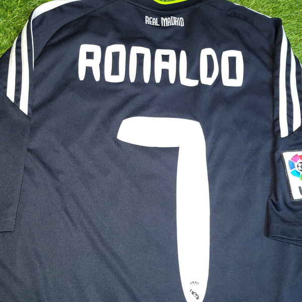 Cristiano Ronaldo Real Madrid 2010 2011 Away Soccer Jersey Shirt M SKU# P95985 Adidas