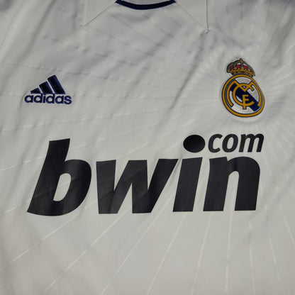 Cristiano Ronaldo Real Madrid 2010 2011 UEFA Home Soccer Jersey Shirt L SKU# P96001 Adidas