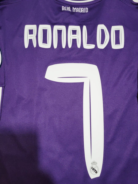 Cristiano Ronaldo Real Madrid 2010 2011 UEFA Third Soccer Jersey Shirt M SKU# P95678 Adidas