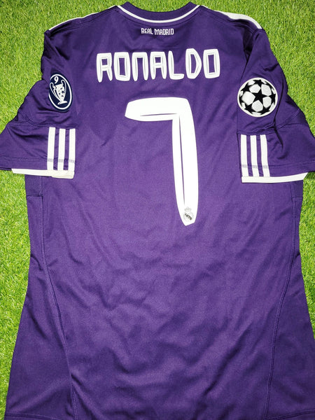 Cristiano Ronaldo Real Madrid 2010 2011 UEFA Third Soccer Jersey Shirt M SKU# P95678 Adidas