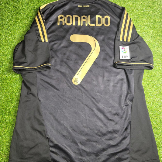 Cristiano Ronaldo Real Madrid 2011 2012 Away Soccer Jersey Shirt XL SKU V13642 Adidas