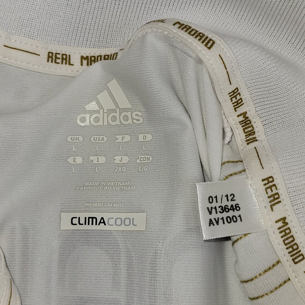 Cristiano Ronaldo Real Madrid 2011 2012 UEFA Soccer Jersey Shirt L SKU# V13646 Adidas