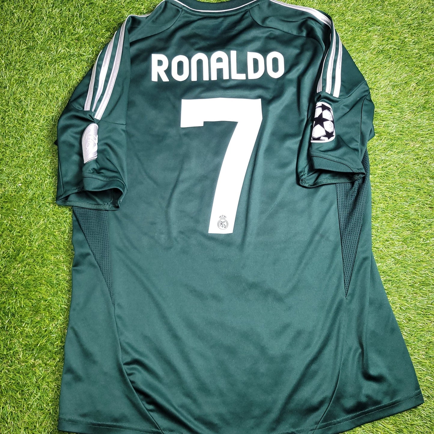Cristiano Ronaldo Real Madrid 2012 2013 UEFA Soccer Third Jersey Shirt L SKU X53540 Adidas