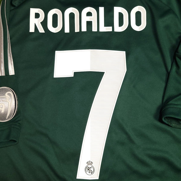 Cristiano Ronaldo Real Madrid 2012 2013 UEFA Third Soccer Jersey Shirt M SKU# X53540 AV1001 Adidas
