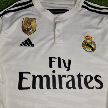 Cristiano Ronaldo Real Madrid 2014 2015 Long Sleeve UEFA Soccer Jersey Shirt XL SKU# F49660 Adidas