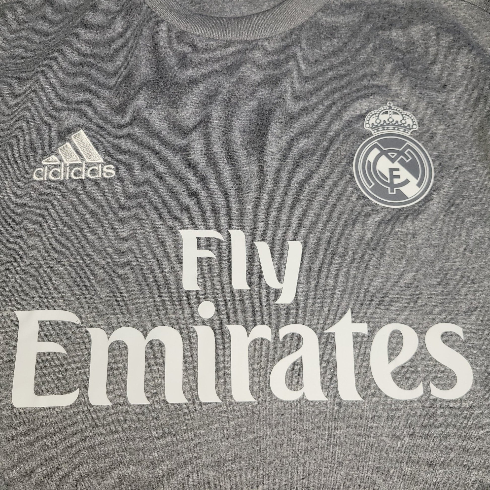 Cristiano Ronaldo Real Madrid 2015 2016 Away Long Sleeve Soccer Jersey Shirt L SKU# S12686 Adidas