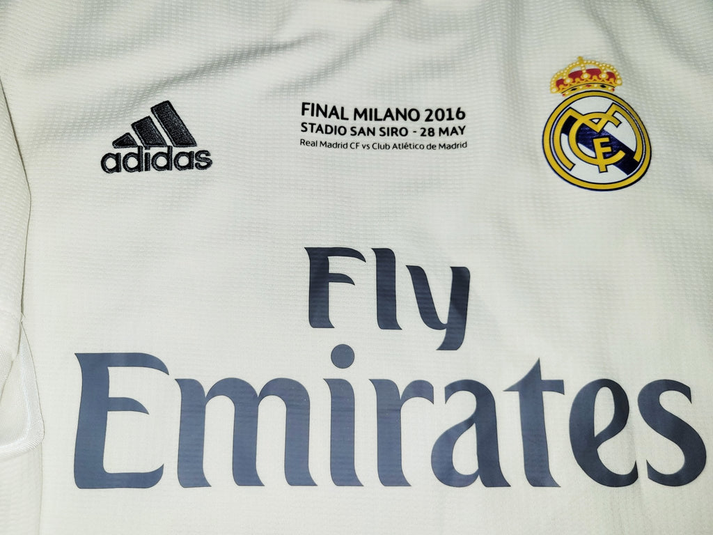 Cristiano Ronaldo Real Madrid 2015 2016 Long Sleeve UEFA FINAL Soccer ...