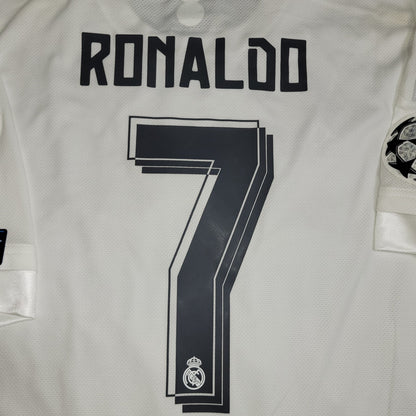 Cristiano Ronaldo Real Madrid 2015 2016 UEFA FINAL ADIZERO PLAYER ISSUE Soccer Jersey Shirt XL SKU# S12654 Adidas