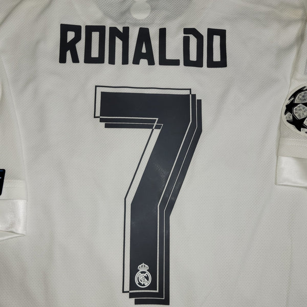 Cristiano Ronaldo Real Madrid 2015 2016 UEFA FINAL ADIZERO PLAYER ISSUE Soccer Jersey Shirt XL SKU# S12654 Adidas