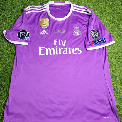 Cristiano Ronaldo Real Madrid 2016 2017 UEFA FINAL Away Soccer Jersey Shirt XL SKU AI5158 Adidas