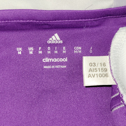 Cristiano Ronaldo Real Madrid 2016 2017 UEFA FINAL Purple Away Soccer Long Sleeve Jersey Shirt M SKU# AI5159 Adidas