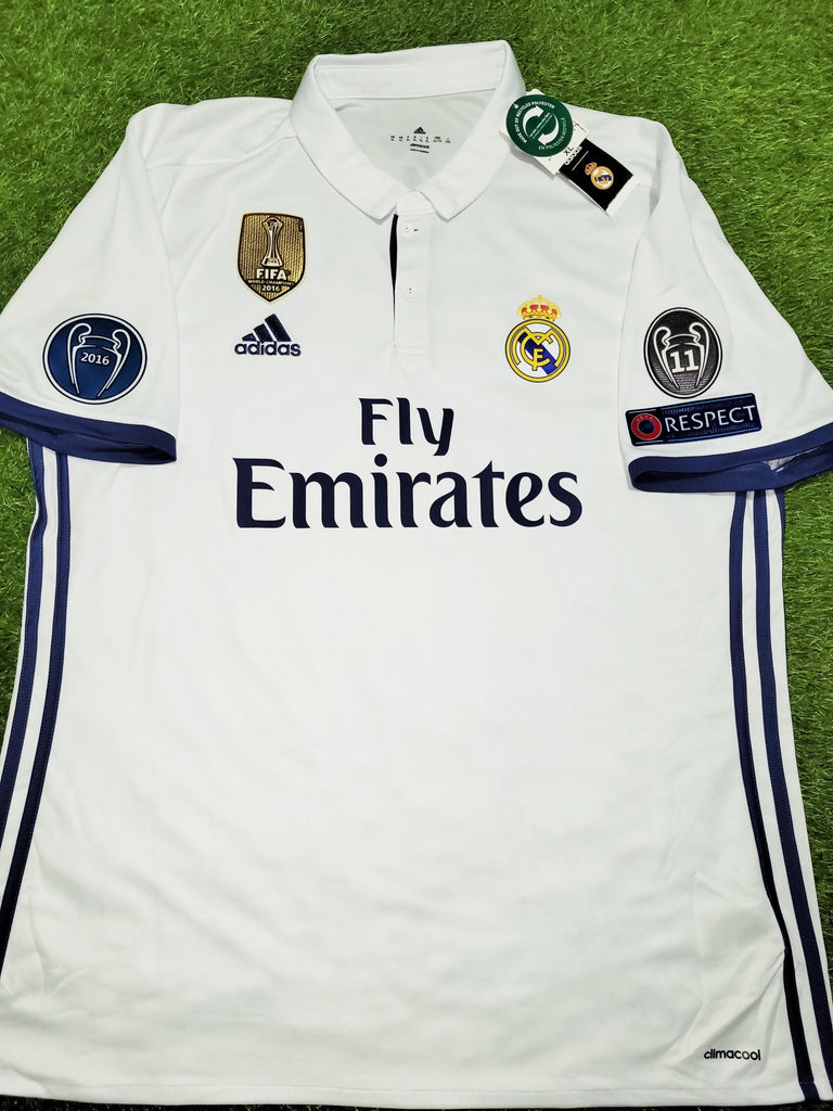 Cristiano Ronaldo Real Madrid 2016 2017 UEFA Home Soccer Jersey Shirt
