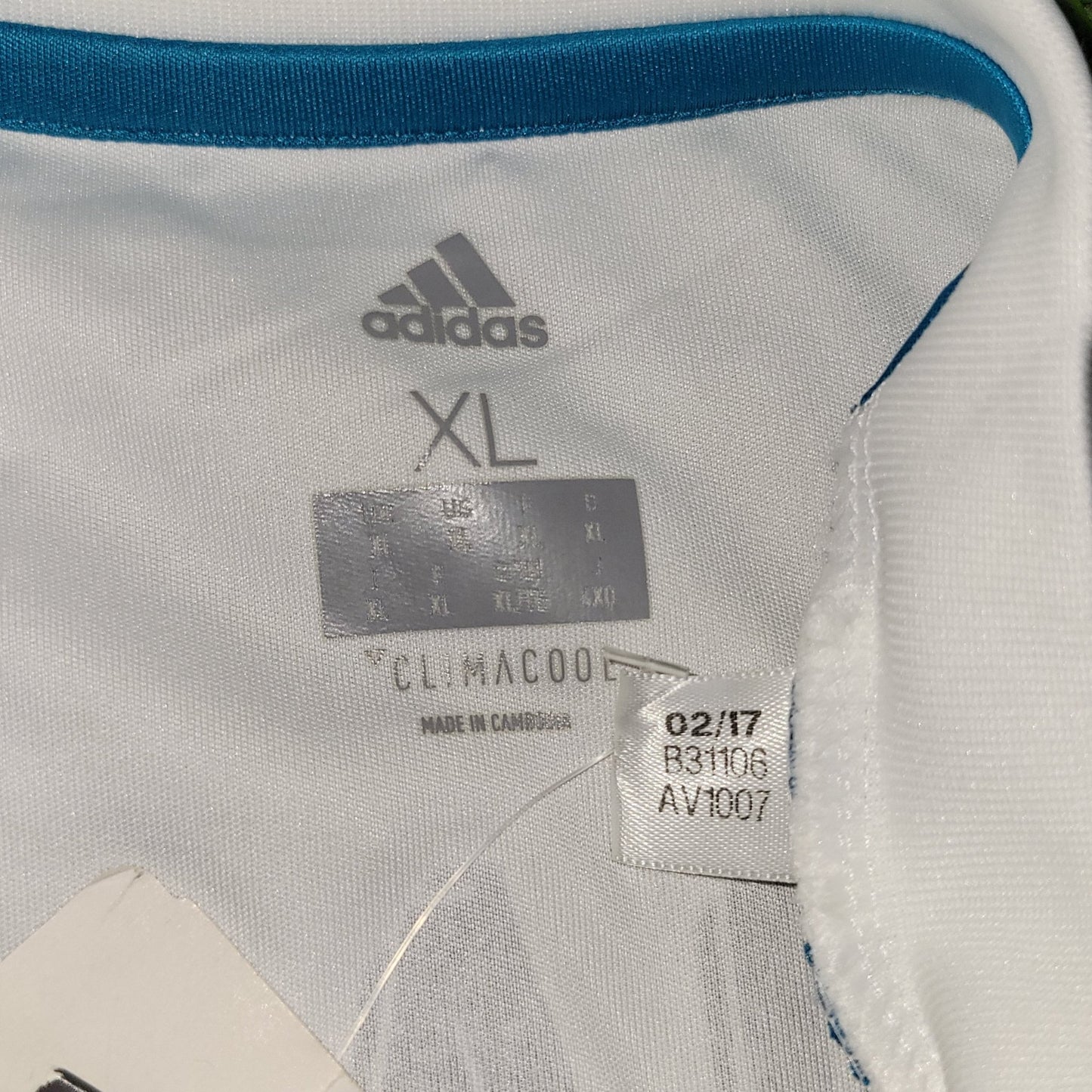 Cristiano Ronaldo Real Madrid 2017 2018 LAST GAME UEFA FINAL Long Sleeve Soccer Jersey Shirt BNWT XL SKU B31106 Adidas