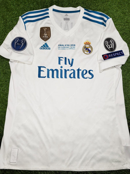 Cristiano Ronaldo Real Madrid 2017 2018 LAST GAME UEFA FINAL Soccer Jersey Shirt L SKU# B31106 Adidas