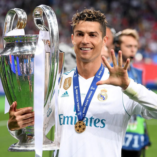 Cristiano Ronaldo Real Madrid 2017 2018 LAST GAME UEFA FINAL Soccer Jersey Shirt M SKU# B31106 Adidas