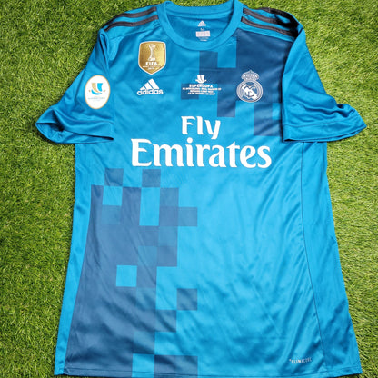 Cristiano Ronaldo Real Madrid 2017 2018 SUPERCUP Third Soccer Jersey Shirt M SKU BR3539 Adidas
