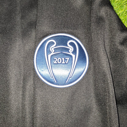 Cristiano Ronaldo Real Madrid 2017 2018 UEFA Long Sleeve Away Soccer Jersey Shirt XL SKU B31088 Adidas