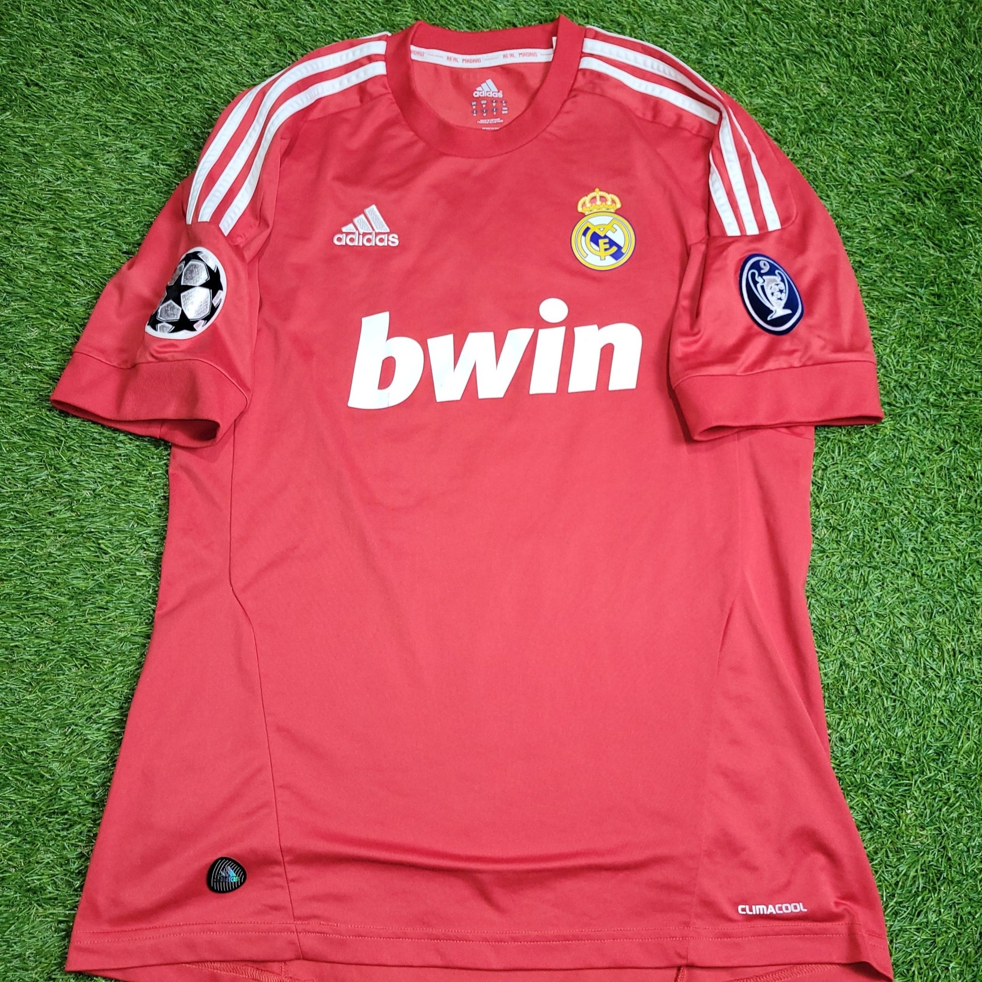 Cristiano Ronaldo Real Madrid UEFA 2011 2012 Third Soccer Jersey Shirt M SKU# V13597 Adidas