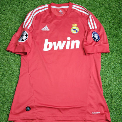 Cristiano Ronaldo Real Madrid UEFA 2011 2012 Third Soccer Jersey Shirt M SKU# V13597 Adidas