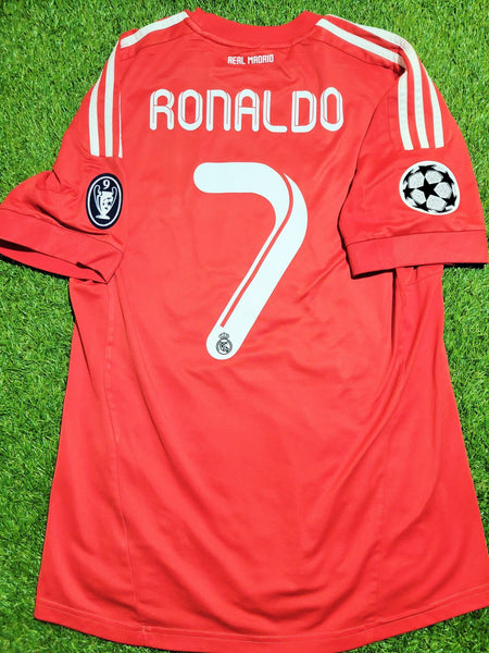 Cristiano Ronaldo Real Madrid UEFA 2011 2012 Third Soccer Jersey Shirt M SKU# V13597 Adidas