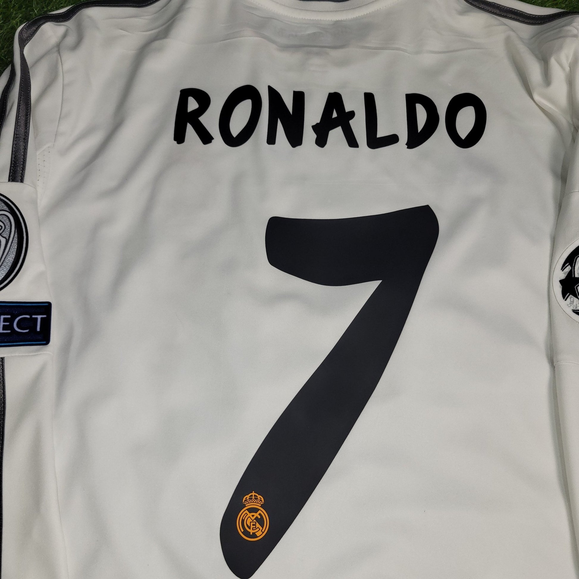 Cristiano Ronaldo Real Madrid UEFA FINAL 2013 2014 Long Sleeve Soccer Jersey Shirt XL SKU G81098 Adidas