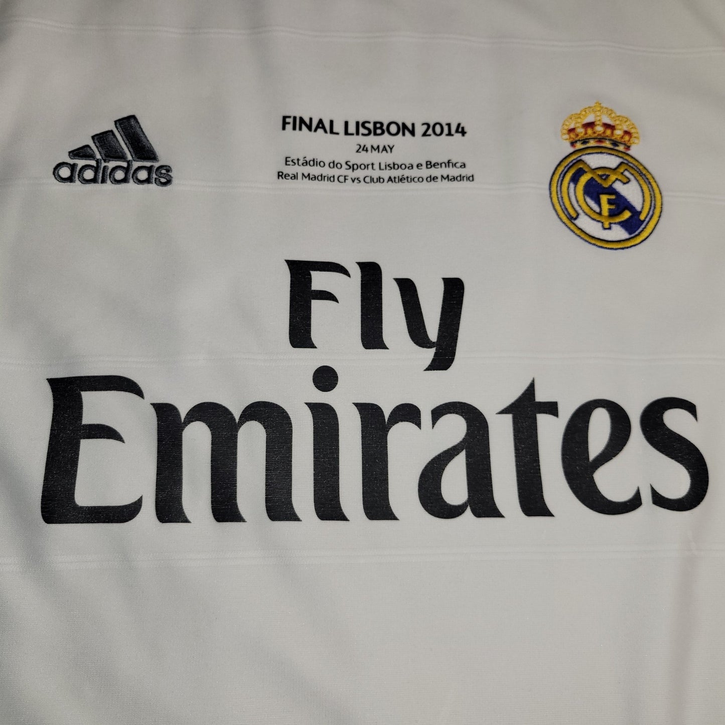 Cristiano Ronaldo Real Madrid UEFA FINAL 2013 2014 Long Sleeve Soccer Jersey Shirt XL SKU G81098 Adidas