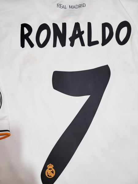 Cristiano Ronaldo Real Madrid UEFA FINAL 2013 2014 Soccer Jersey Shirt M SKU# G81157 Adidas
