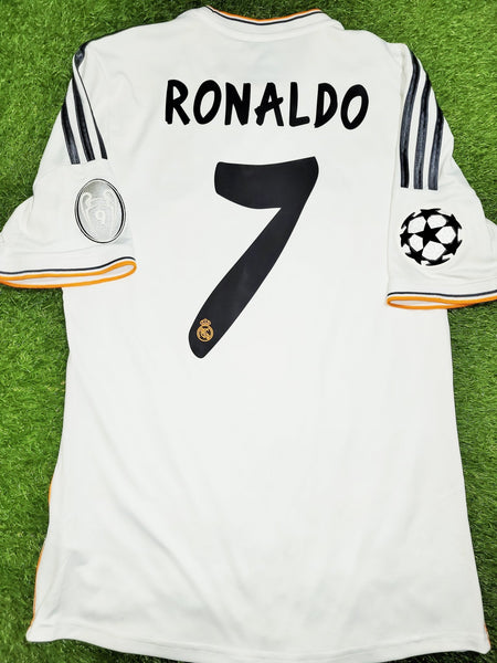 Cristiano Ronaldo Real Madrid UEFA FINAL 2013 2014 Soccer Jersey Shirt M SKU# G81157 Adidas