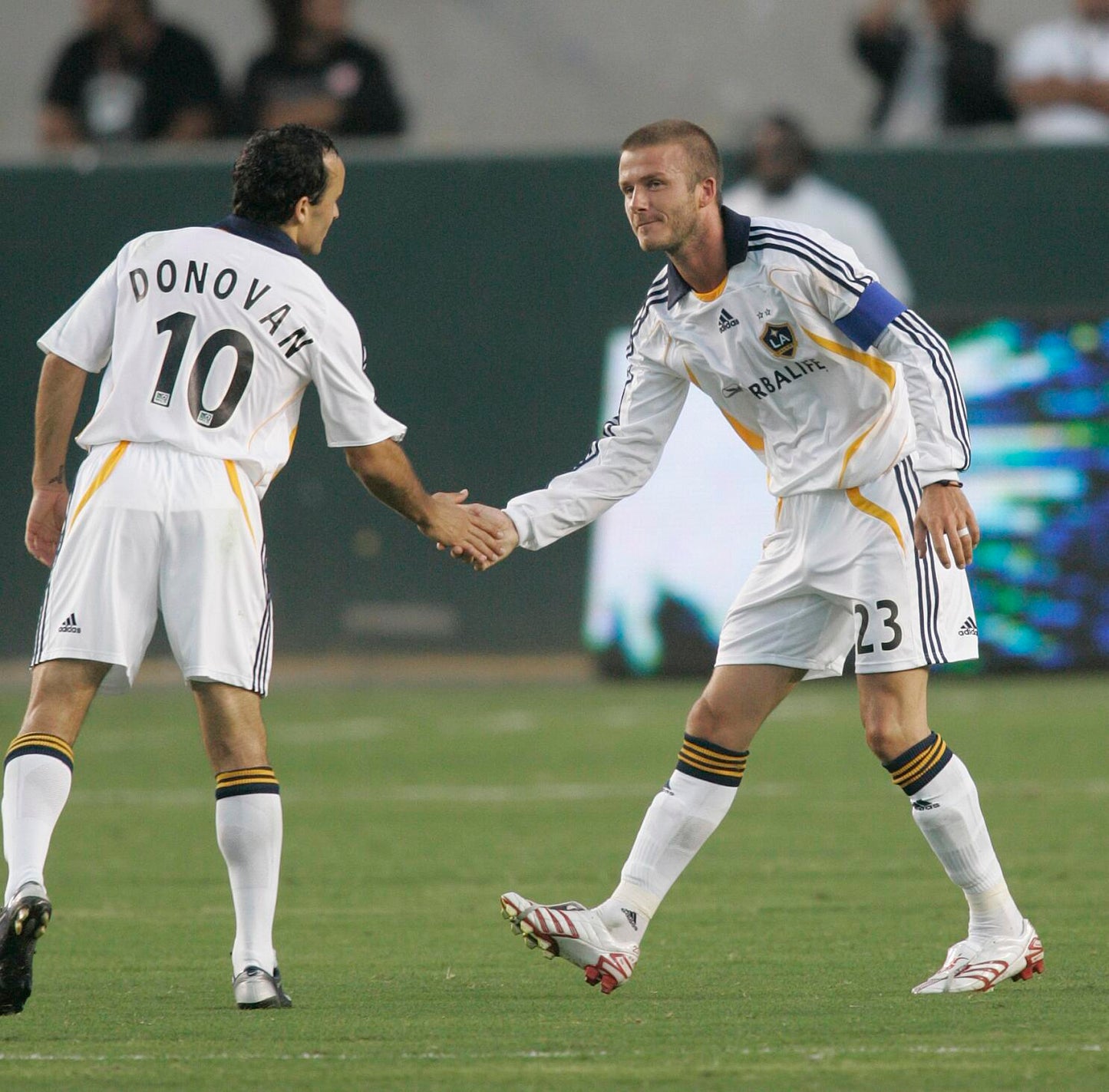 Beckham LA Galaxy DEBUT Player Issue Long Sleeve 2007 2008 Soccer Jersey Shirt M SKU# 222968