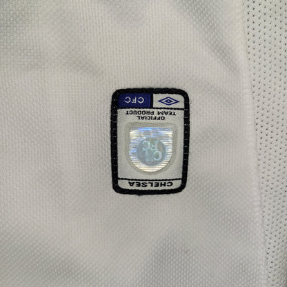 Drogba Chelsea DEBUT 2003 2004 2005 UEFA Away Long Sleeve Soccer Jersey Shirt XL Umbro
