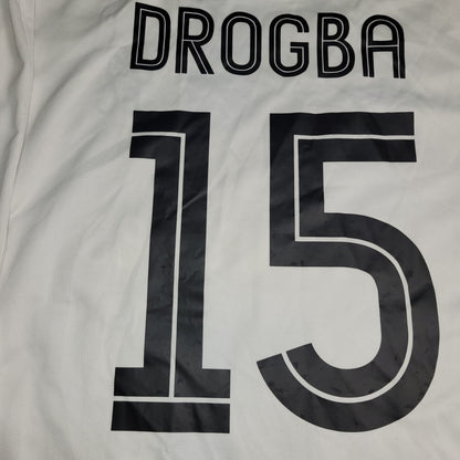 Drogba Chelsea DEBUT 2003 2004 2005 UEFA Away Long Sleeve Soccer Jersey Shirt XL Umbro