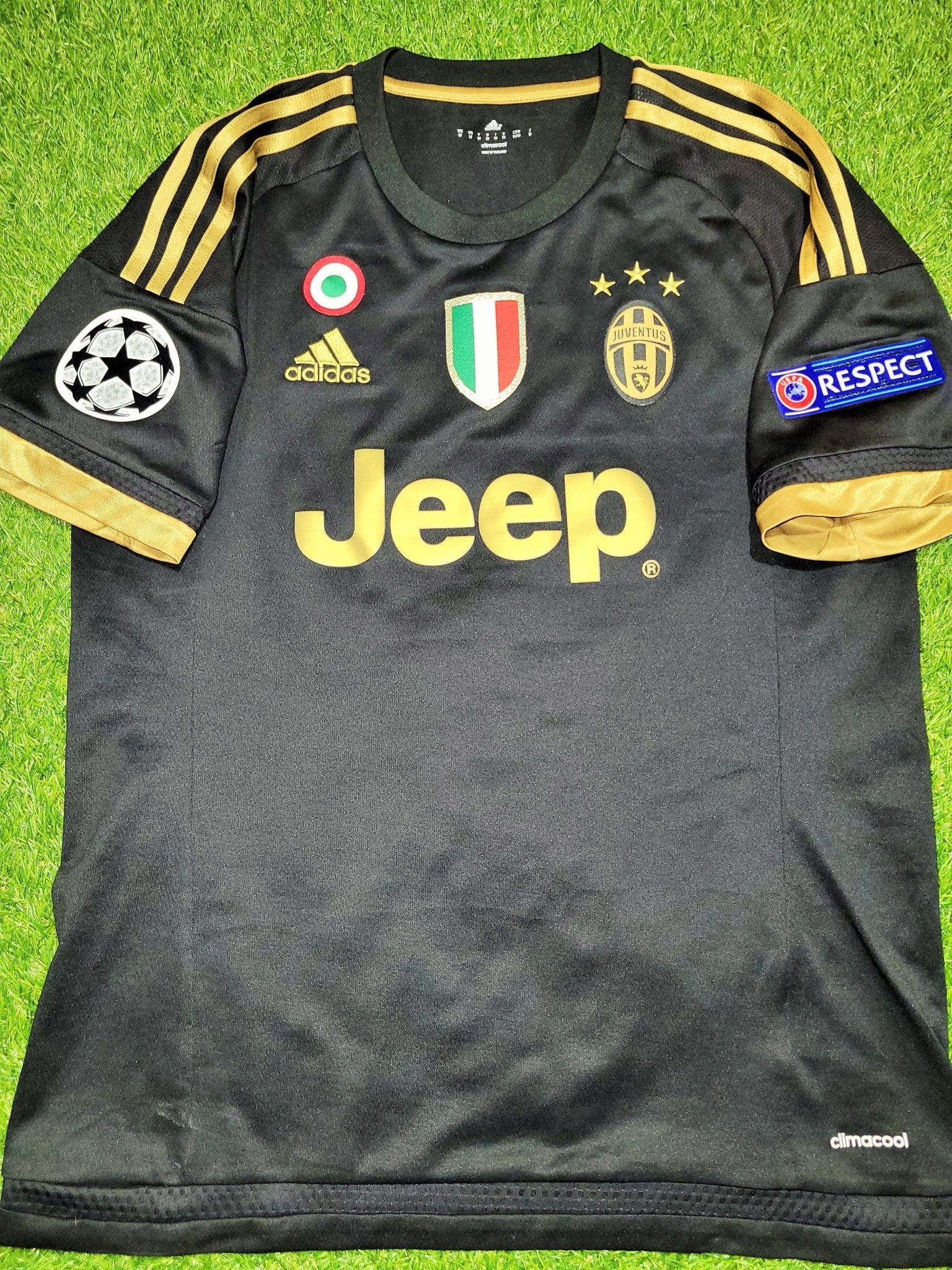 Dybala Juventus 2015 2016 Third UEFA Soccer Jersey Shirt M