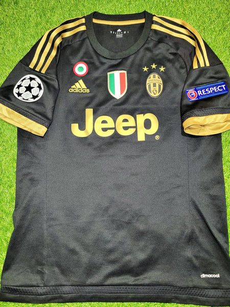 Dybala Juventus 2015 2016 Third UEFA Soccer Jersey Shirt M SKU# S12849 Adidas