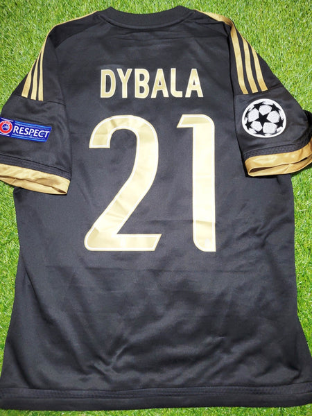 Dybala Juventus 2015 2016 Third UEFA Soccer Jersey Shirt M SKU# S12849 Adidas