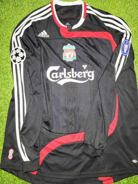 Gerrard Liverpool 2007 2008 Third UEFA Soccer Jersey Shirt L SKU# 694386 Adidas