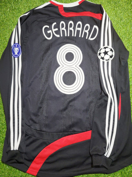 Gerrard Liverpool 2007 2008 Third UEFA Soccer Jersey Shirt L SKU# 694386 Adidas