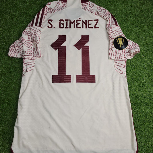 Gimenez Mexico 2022 2023 GOLD CUP Player Issue Away Soccer Jersey Shirt L SKU HD9313 Adidas