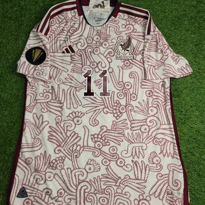 Gimenez Mexico 2022 2023 GOLD CUP Player Issue Away Soccer Jersey Shirt L SKU HD9313 Adidas