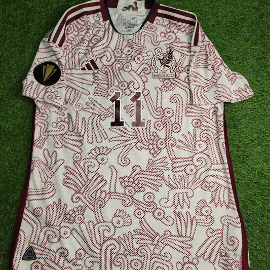 Gimenez Mexico 2022 2023 GOLD CUP Player Issue Away Soccer Jersey Shirt L SKU HD9313 Adidas