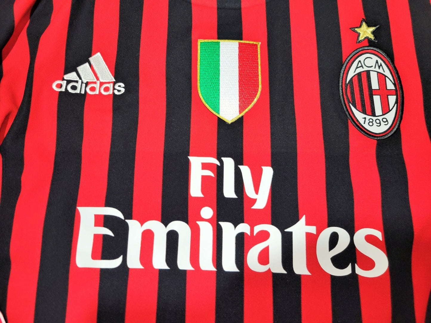 Ibrahimovic AC Milan 2011 2012 Home Long Sleeve UEFA Soccer Jersey Shirt M SKU# V13416 Nike