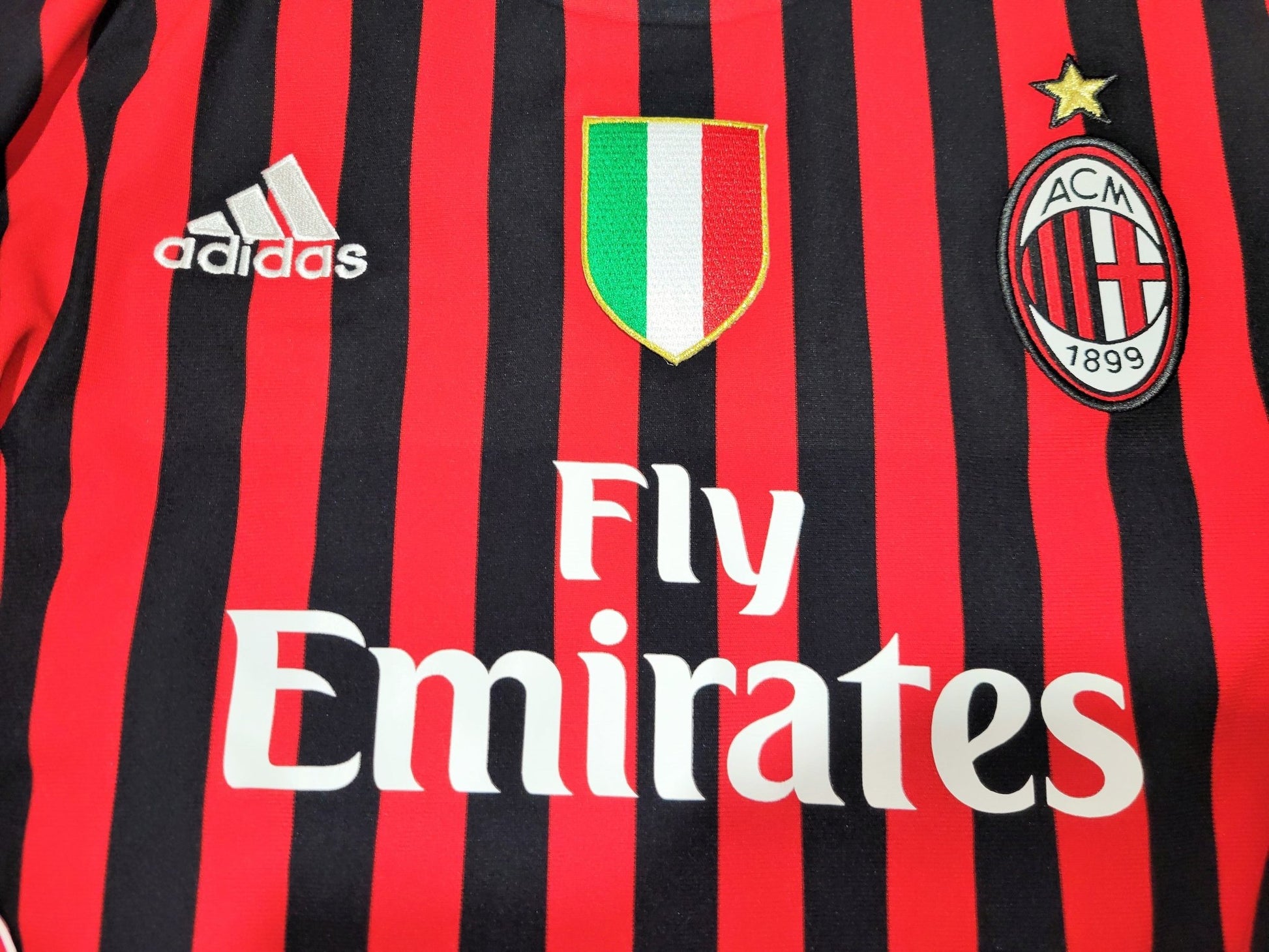 Ibrahimovic AC Milan 2011 2012 Home Long Sleeve UEFA Soccer Jersey Shirt M SKU# V13416 Nike