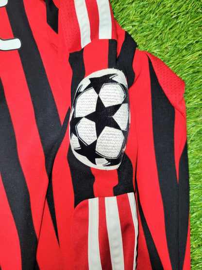 Ibrahimovic AC Milan 2011 2012 Home Long Sleeve UEFA Soccer Jersey Shirt M SKU# V13416 Nike