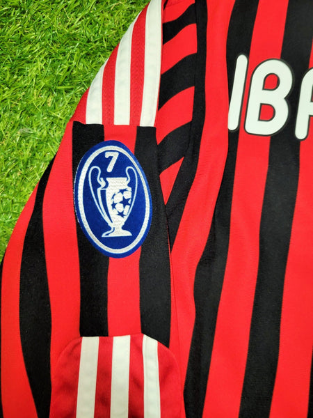 Ibrahimovic AC Milan 2011 2012 Home Long Sleeve UEFA Soccer Jersey Shirt M SKU# V13416 Nike