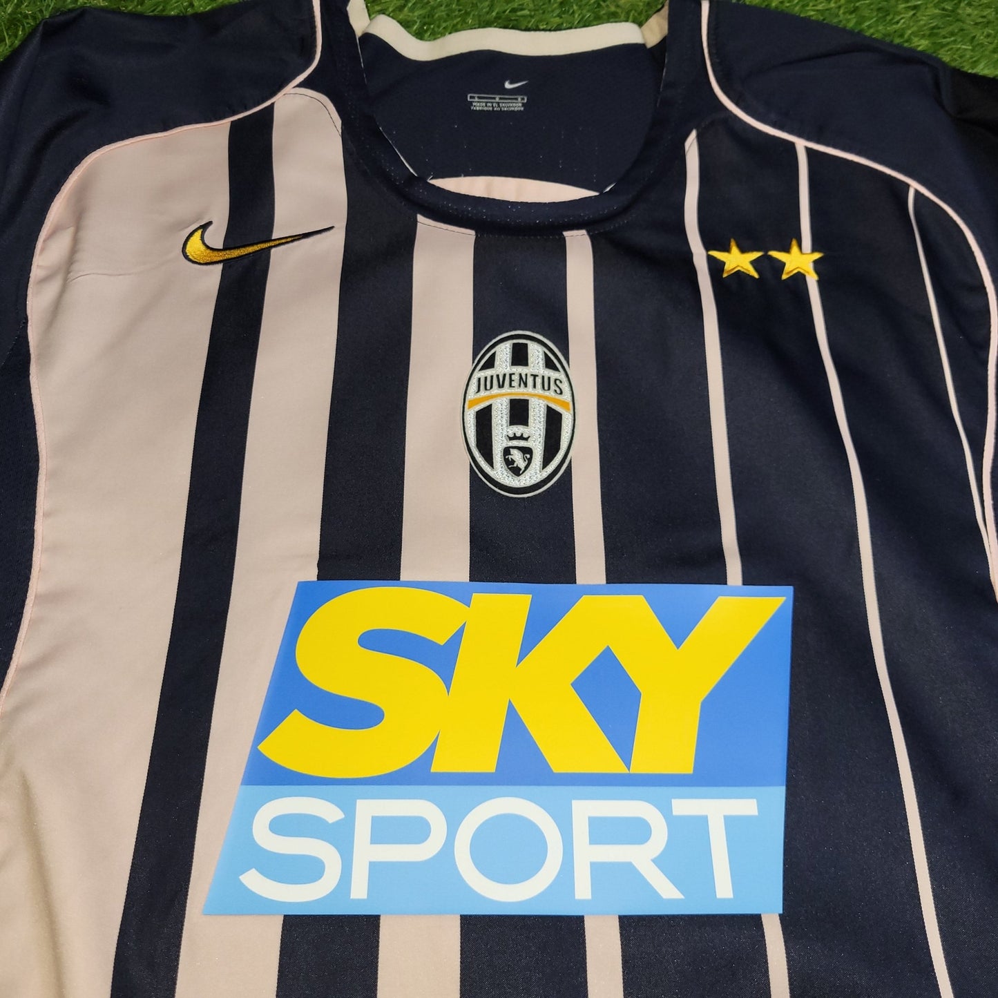 Ibrahimovic Juventus 2004 2005 Away Long Sleeve Soccer Jersey Shirt L Nike