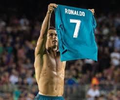 Cristiano Ronaldo Real Madrid 2017 2018 SUPERCUP Third Soccer Jersey Shirt M SKU# BR3539